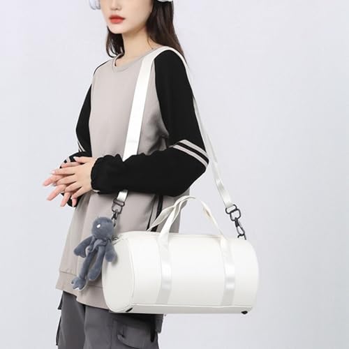 W WINTMING Small Gym Bag for Women Small Duffle Bag with Wet Compartment Sport Bags Gym Tote Bag for Workout Yoga Swimming Dance (Gray(wet pocket)) - Image 5