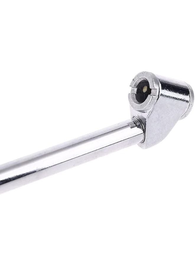 Silver 1 4 Inch Air Chuck Kit Heavy Duty Dual Head Tire Chuck for Inflator Compressor - Image 5