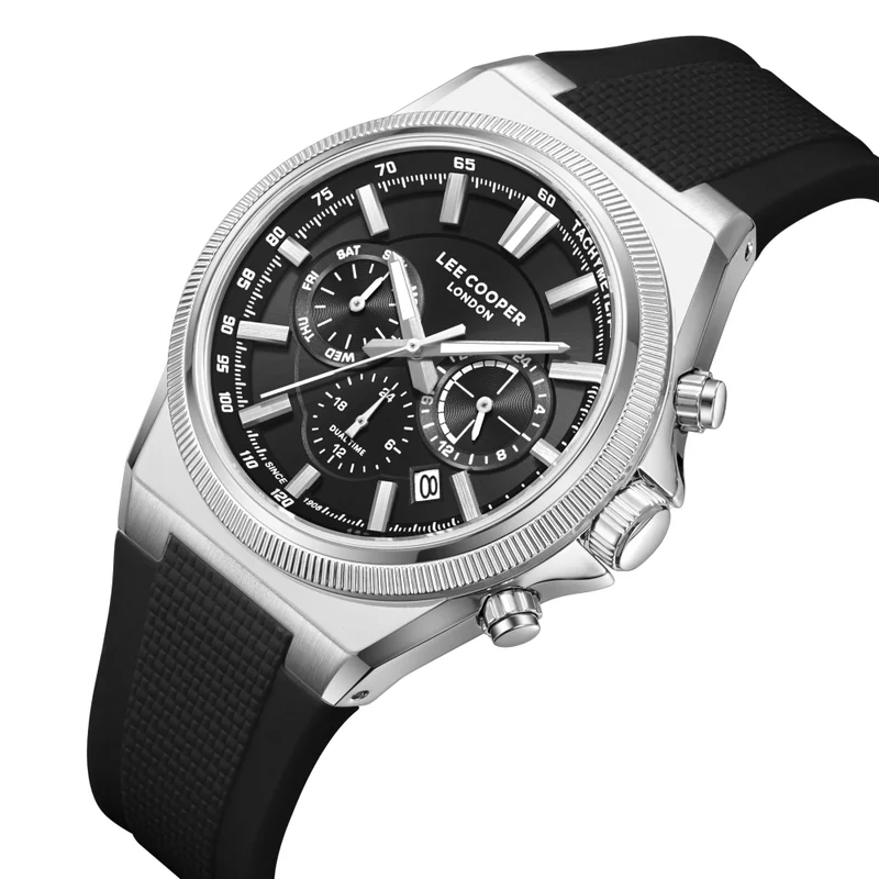 لي كوبر Men's Silicone Multi Function Watch LC08304.351 - 43 mm