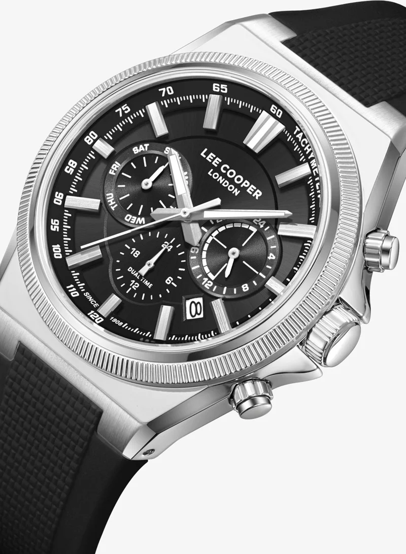 Lee Cooper Men's Silicone Multi Function Watch LC08304.351 - 43 mm