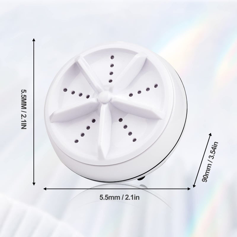 Luxury Stop Portable Washing Machine Mini Washing,Mini Dishwashers Portable Ultrasonic Turbo Disinfection Washing Machine with USB, Suitable for Home, Business, Travel, College Room, RV, Apartment - Image 4