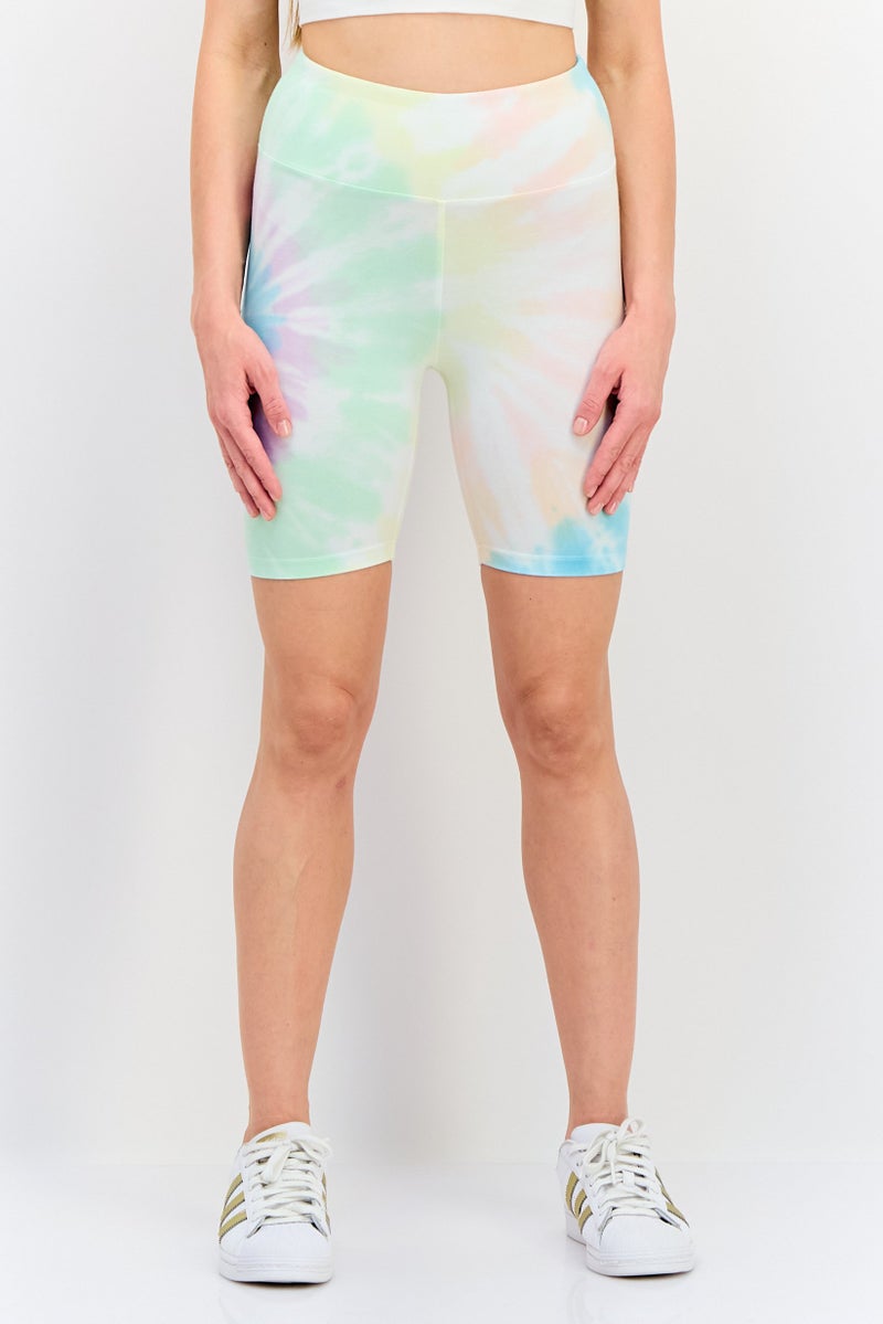 FILA شورتات دراجات رياضية نسائية، متعددة الألوان - Image 1