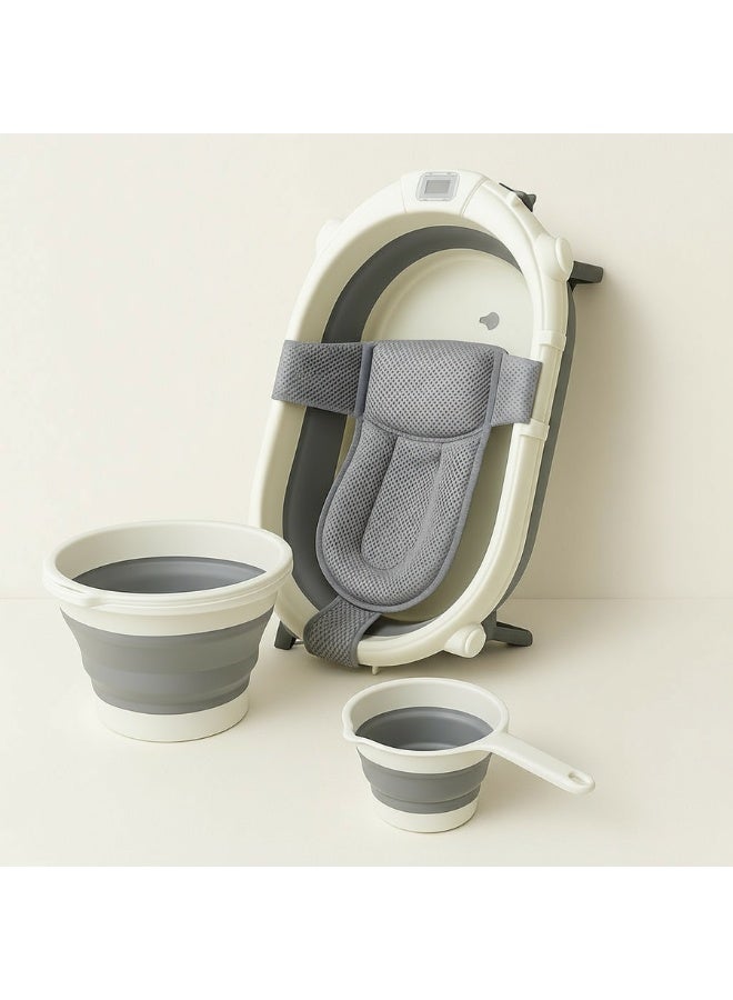 Portable Collapsible Baby Bathtub with Accessories