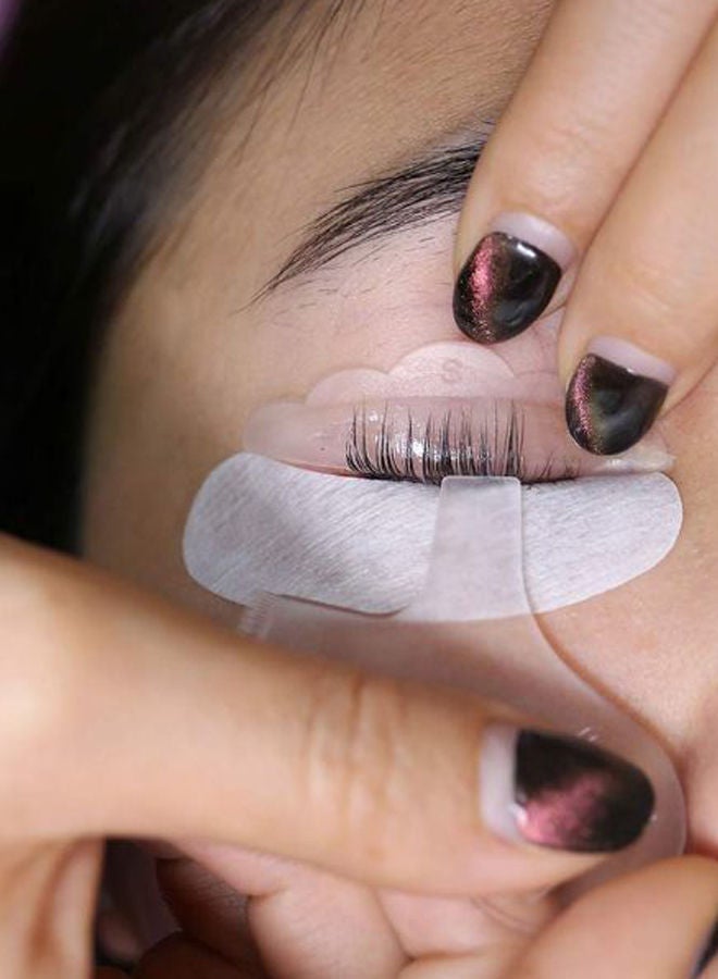 NIBEMINENT 12-Piece Eyelash Lifting Curler Shield Pad Set White - Image 2