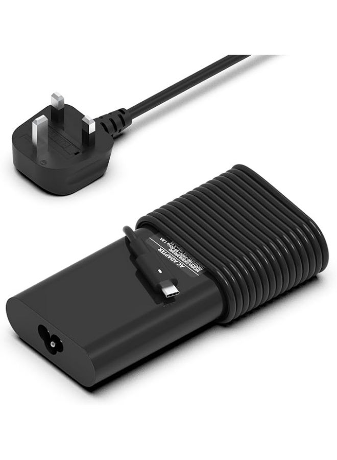 Terabyte 130W USB C Laptop Charger Compatible with Dell XPS 15 17 9520 9575 9500 9700 Dell Precision 5530 2in1 5570 5550 5750 5760 5530 Latitude 7210 7310 7410 9410 9510 5420 Type C AC Adapter Power - Image 1