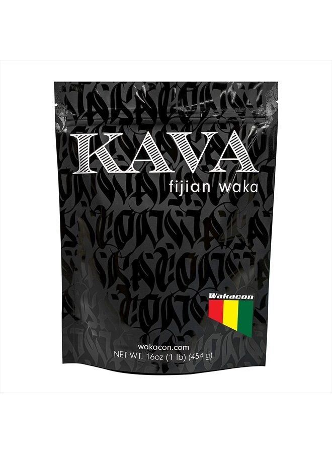 Wakacon Kava Waka Powder – Authentic, Noble Kava Root Powder from Fiji – Premium, Responsibly Sourced, 16 Oz - Image 1