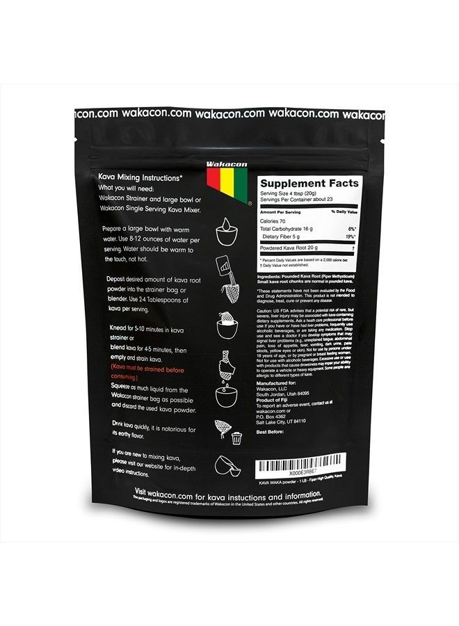 Wakacon Kava Waka Powder – Authentic, Noble Kava Root Powder from Fiji – Premium, Responsibly Sourced, 16 Oz - Image 2
