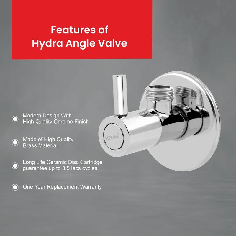 Somany Bathware SOMANY Hydra Angle Valve Angle Cock Faucet - Image 4