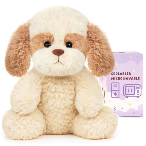 Easfan Microwavable Weighted Stuffed Animals Puppy Plushie for WarmthComfort Cute Soft Plush Toys for Adults Kids11inch - Image 1