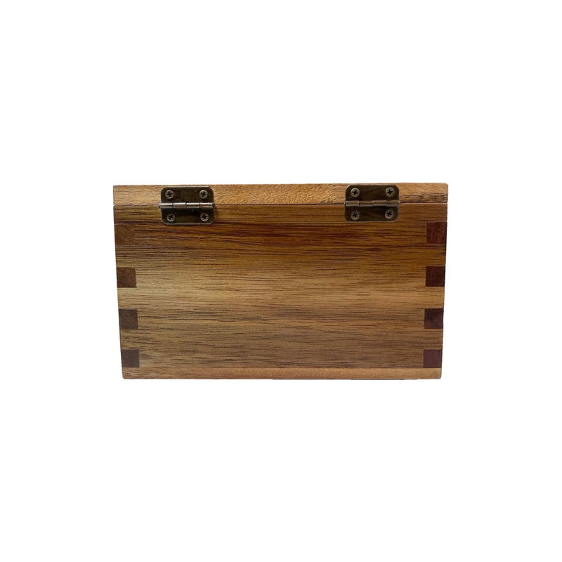 Itomoyo Acacia Wood Salt Cellar Spice Box with Flip Lid Storage Box 5.5 x 3.5 x 3.25, 20 oz Kitchen Container, Salt Keeper for Gourmet Salts, Seasonings, Spices, Grilling & Cooking - Image 4