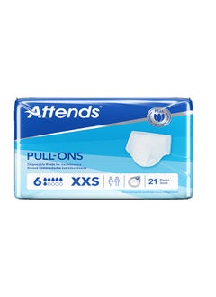 Attends PULL-ONS Disposable Pants 6 XXS, 21 Pieces  - Image 1