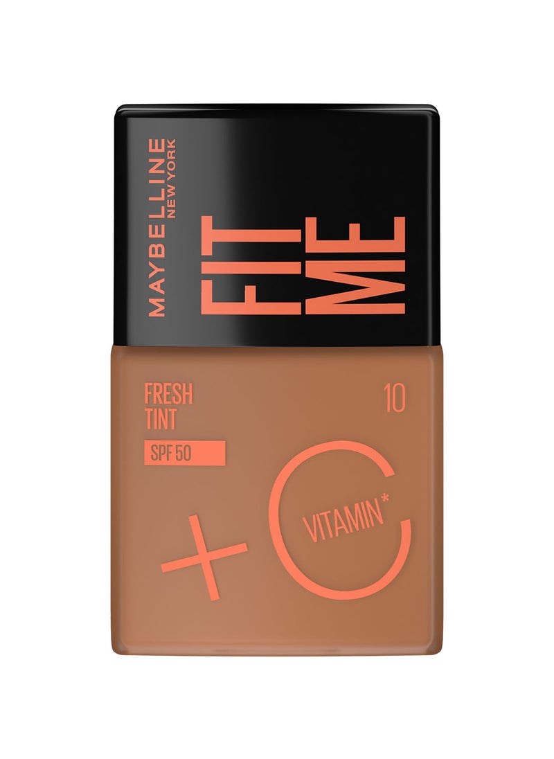 MAYBELLINE NEW YORK Fit Me Fresh Tint SPF 50 with Brightening Vitamin C, 10  - Image 1