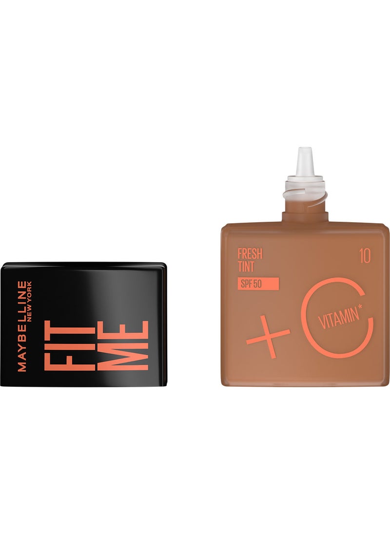 MAYBELLINE NEW YORK Fit Me Fresh Tint SPF 50 with Brightening Vitamin C, 10  - Image 2