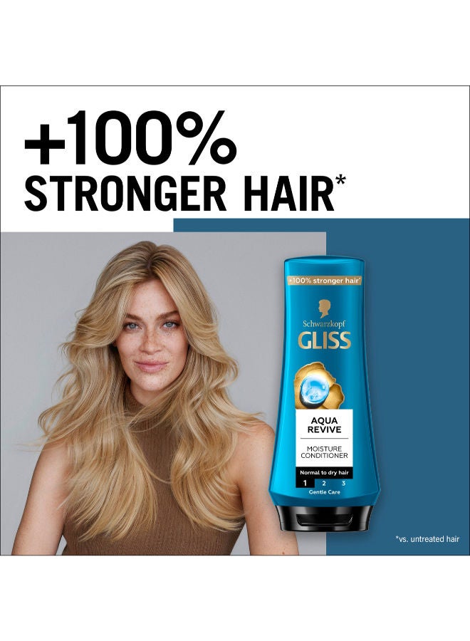 Schwarzkopf Gliss Conditioner Aqua Revive 360ml - Image 5