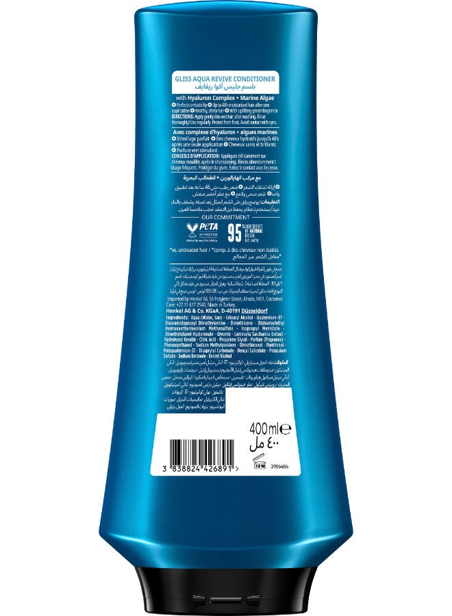 Schwarzkopf Gliss Conditioner Aqua Revive 360ml - Image 2