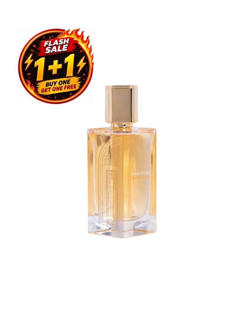 ماء الذهب  | سيلك روز  | أو دو بارفان | عطر زهري شرقي ثابت يدوم طويلاً وبرائحة فاخرة | 75 مل | للرجال والنساء الذين يقدرون الأناقة والجاذبية - Image 1