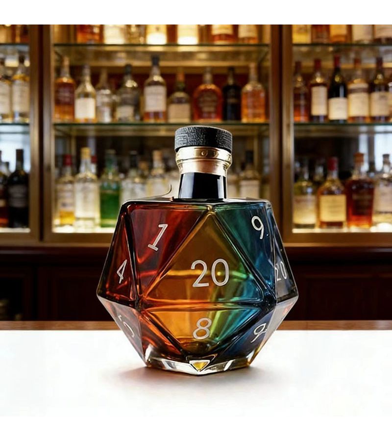Unique Wine Decanter Made Of High Borosilicate Glass Decorative Whiskey Bottle Forhome Decor Gift Art Display One Piece Random Color - Image 4