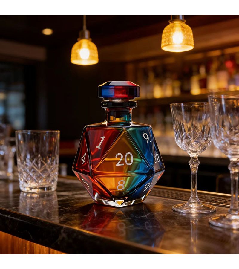 Unique Wine Decanter Made Of High Borosilicate Glass Decorative Whiskey Bottle Forhome Decor Gift Art Display One Piece Random Color - Image 5