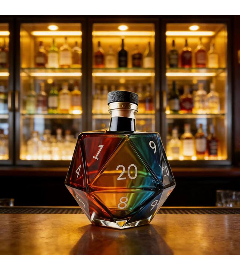 Unique Wine Decanter Made Of High Borosilicate Glass Decorative Whiskey Bottle Forhome Decor Gift Art Display One Piece Random Color - Image 2