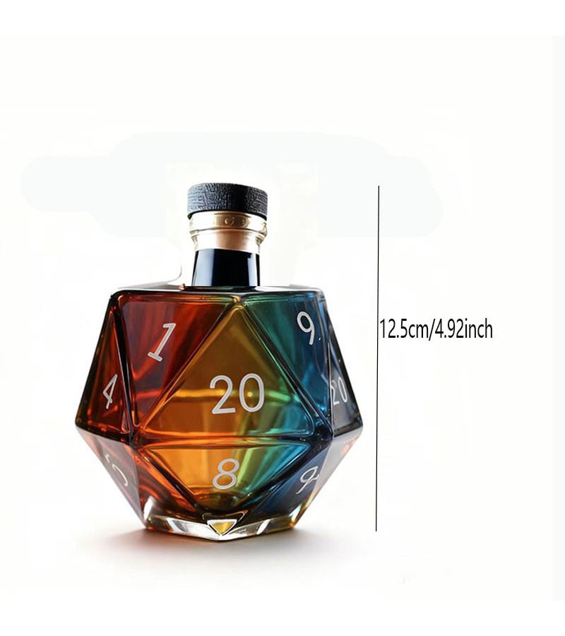 Unique Wine Decanter Made Of High Borosilicate Glass Decorative Whiskey Bottle Forhome Decor Gift Art Display One Piece Random Color - Image 3