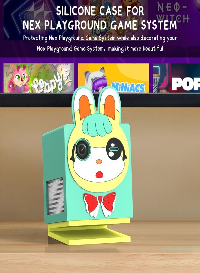 Wacanc Cute Cartoon Kawaii Silicone Case Cover for Nex Playground Game System,Anti Slip Shockproof Protective Case Compatible with Nex Playground Game System - Image 4