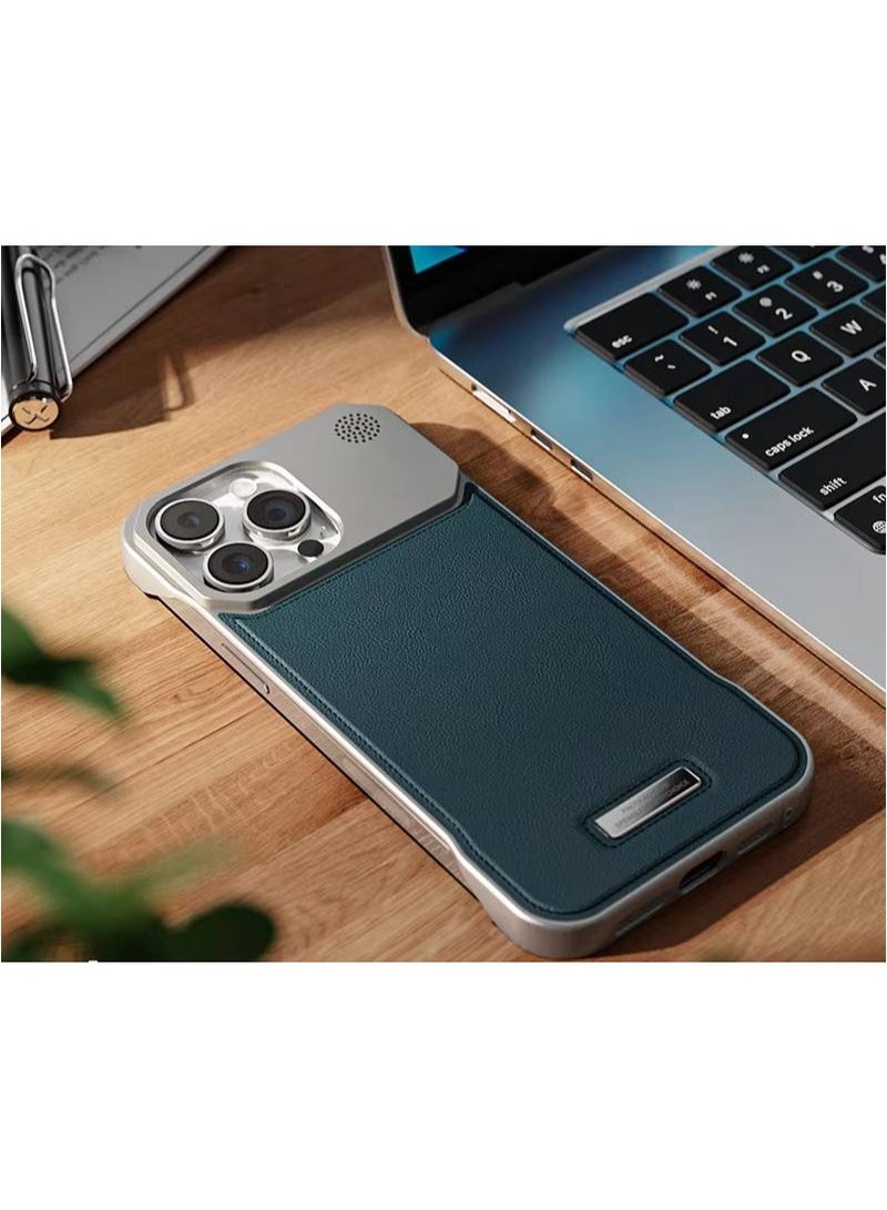 AROAQ Luxury PU Leather Magnetic Phone Case with Aromatherapy Support for iPhone 11 12 13 14 15 16 Pro Max Plus Wireless Charging Compatible