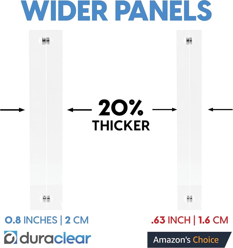 Mammoth DuraClear 4x6 Acrylic Picture Frame - Frameless & Thick Design - Ideal for Photos, Photo Cubes & Glass Picture Displays - Image 2