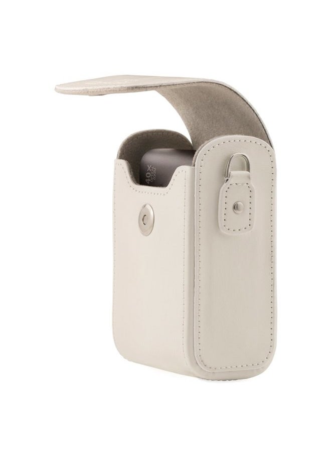 MegaGear Mega Gear MG1416 Canon PowerShot G7 X Mark II, G7 X Leather Camera Case with Strap, PU Leather, White  - Image 3