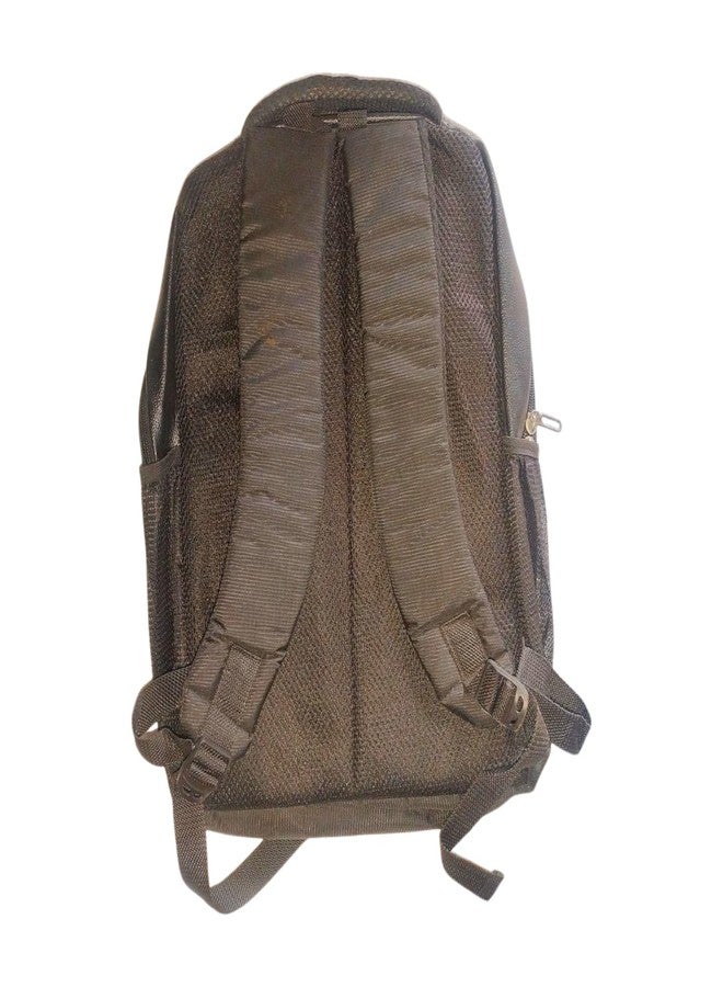 Laptop Backpack, Black Leather-Look, Multiple Compartments - Image 3