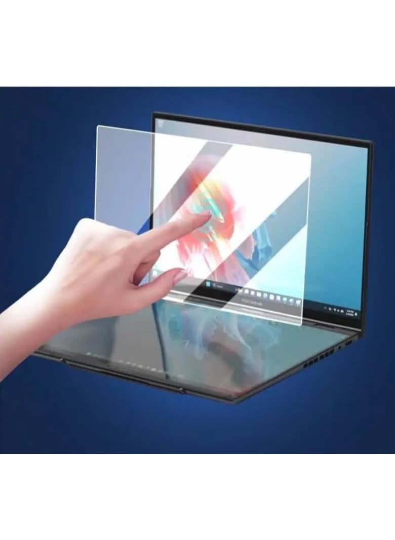 general Full Screen + Small Screen Protector Compatible with ASUS Zenbook Duo 2024 UX8406M 14-inch Laptop TPU HD Anti-scratch Soft Film - Image 5