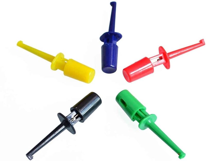 10 Pcs Small Circular Single Hook Clip Test Probes for Electronic Applications - Image 1
