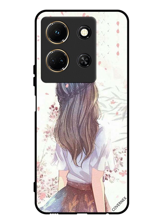 Covernex Protective Case Cover For Infinix Note 30 Cute Girl In Deep Thinking - Image 1