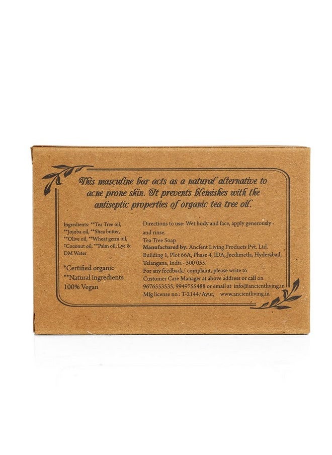 Ancient Living Tea Tree Luxury Handmade Soap - 100G (Set Of 2) Anti Bacterial | Acne | Pimples | Blackheads Enriched With 100% Cold Pressed Essential Oil Ideal For All Skin Type  - Image 3
