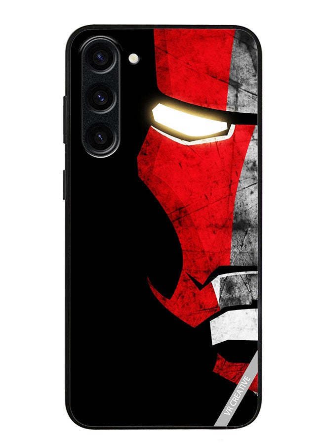 VR CREATIVE Protective Case Cover For Samsung Galaxy S23 Plus Half Face Iron Man Design Multicolour - Image 1