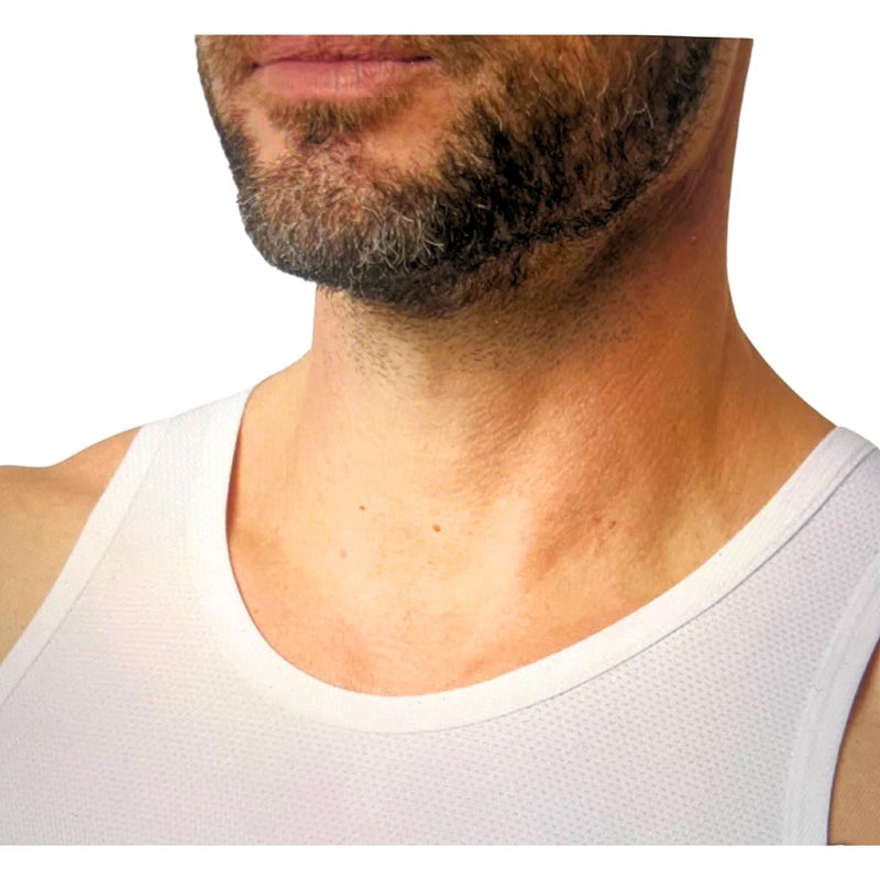 32 Degrees Comfort Mesh Tank Top, 3 Pack, Large White - Image 4