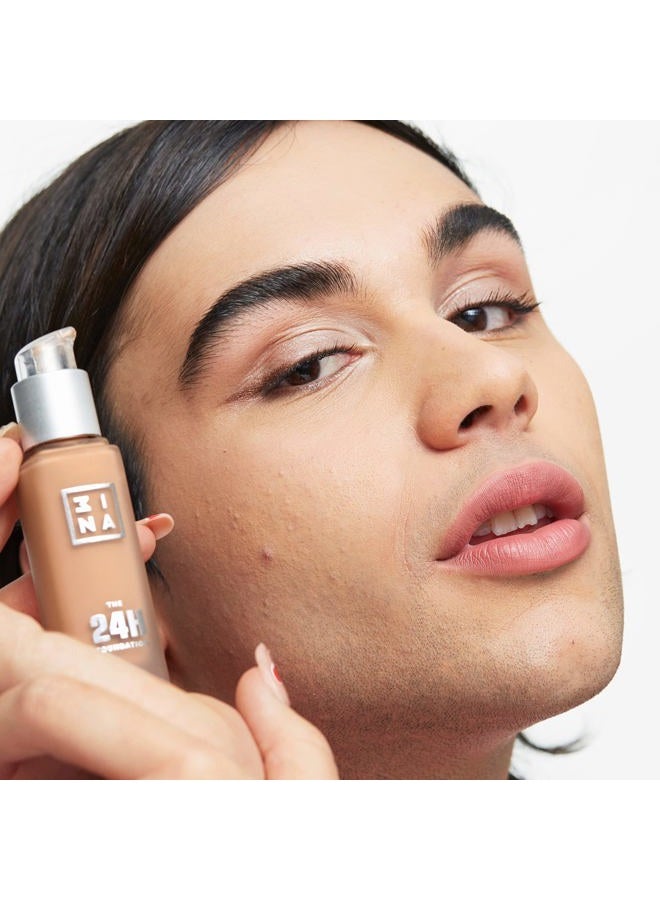 3INA The 24H Foundation 641-24H Long-Wearing Formula - Medium To High Buildable Coverage - Smooth Matte Finish - Expanded Shade Selection - Waterproof, Cruelty Free, Vegan Makeup - 1.01 Oz - Image 3