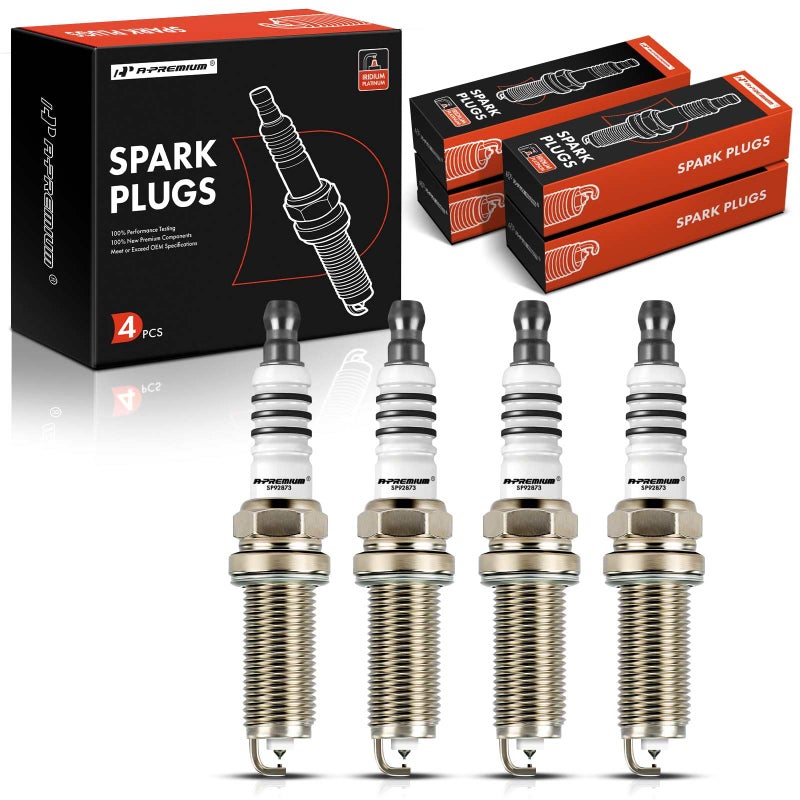APremium Iridium Platinum Spark Plugs Compatible with Hyundai Elantra 20112011 Accent 20122019 Veloster 20122017 Kia Soul 20122019 Rio 20122019 16L 18L Pack of 4