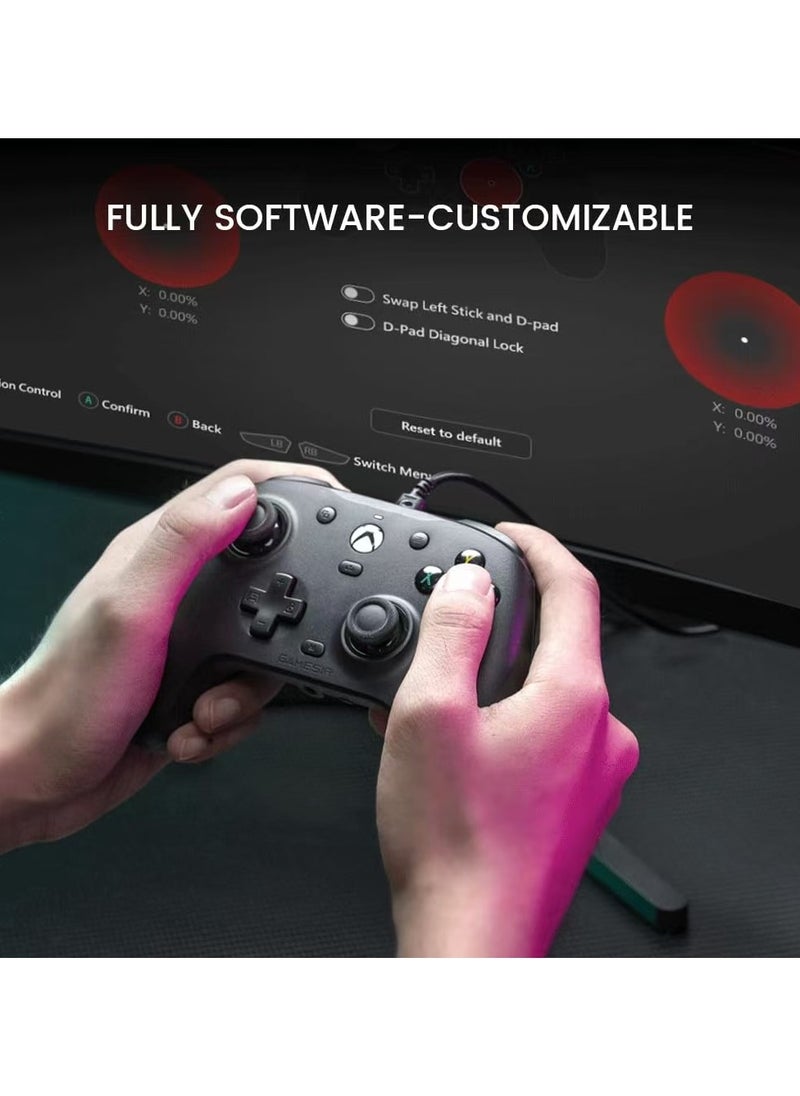 General - Professional Gamepad GameSir G7HE Wired Xbox Gaming Controller Officially licensed Controller for Xbox Series X/S Xbox One Windows 10/11 PC Plug and play Video Game Controller with Hall Effect Sticks White - Image 1