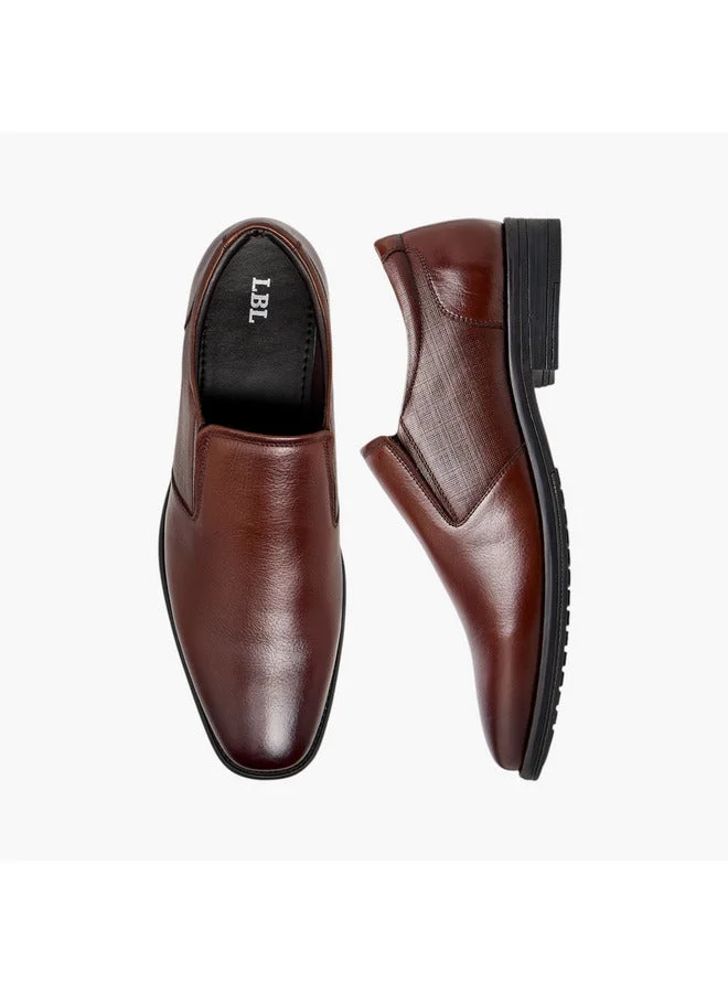 LBL by Shoexpress Men Textured Slip-On Loafers