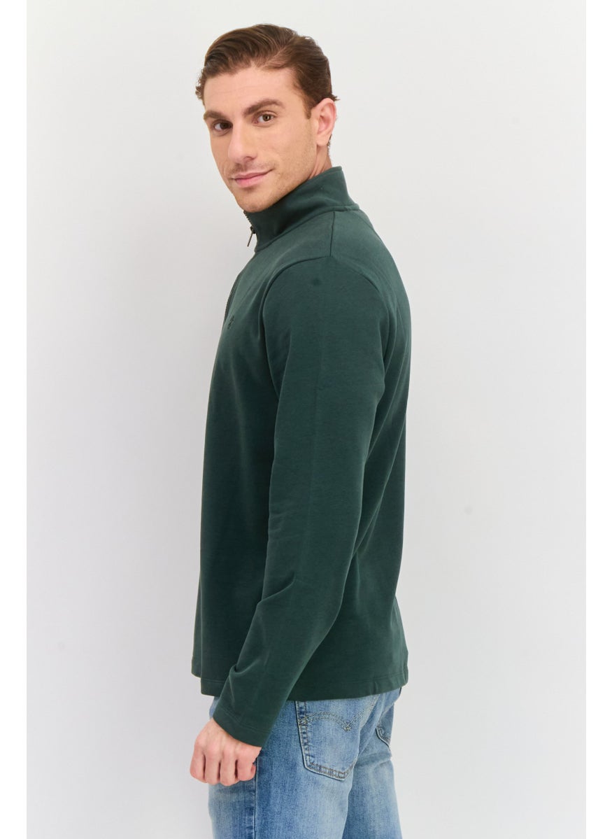 Men Mock Neck Solid Long Sleeves Sweatshirt, Olive - pzsku/Z97240131E242AEF5C8EBZ/45/_/1737642184/23ac6b5c-6184-4f08-b321-c9fb7c3766ee