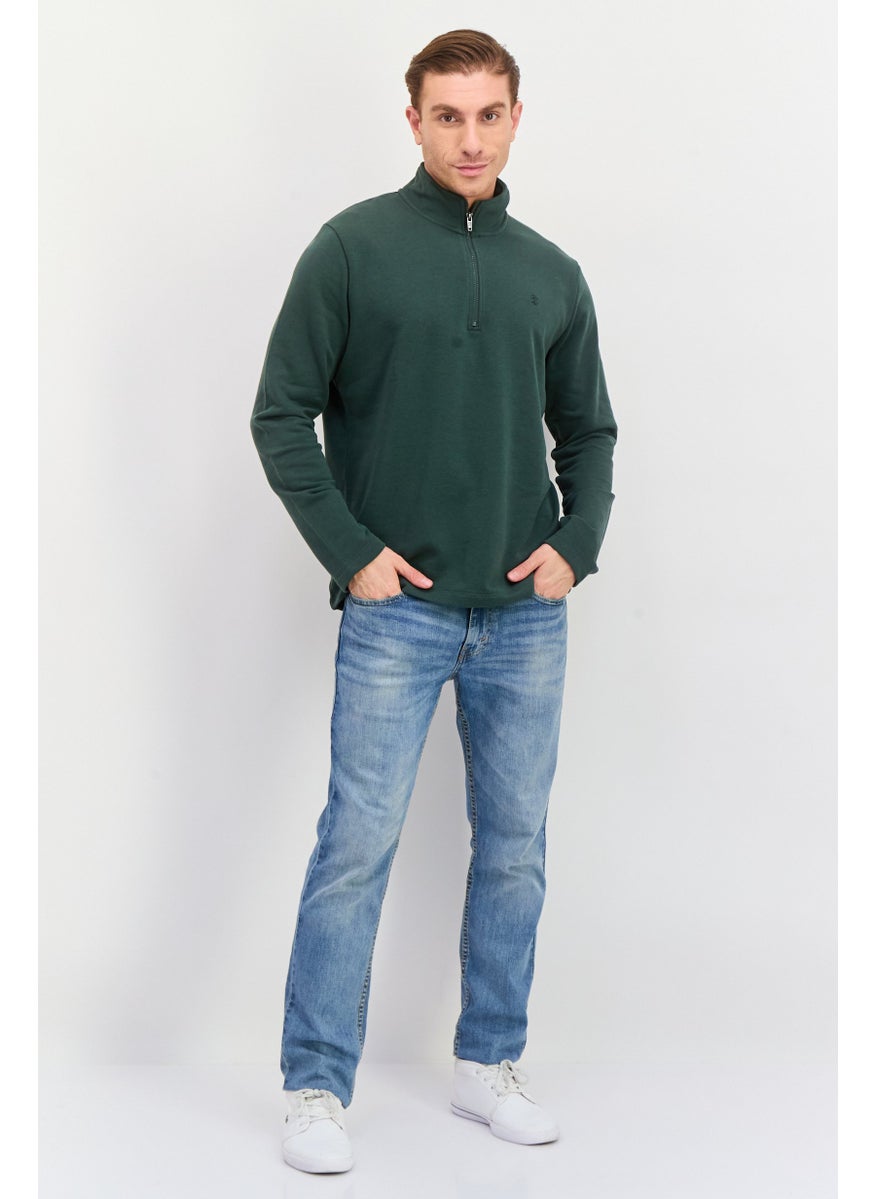 Men Mock Neck Solid Long Sleeves Sweatshirt, Olive - pzsku/Z97240131E242AEF5C8EBZ/45/_/1737642185/e22a7d34-c90c-45d2-a722-4c3899d5d768