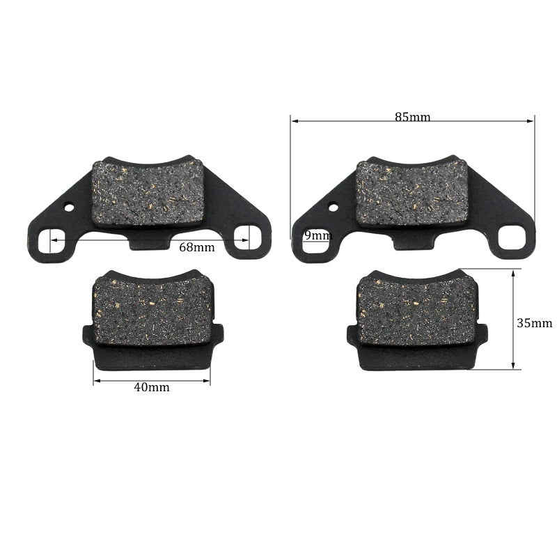 YD-PS001 2 Set Rear Disc Brake Pad Pads for Chinese Quad ATV Go Kart Coolster Taotao 50cc 70cc 90cc 110cc 125cc 150cc 200cc 250cc - Image 2