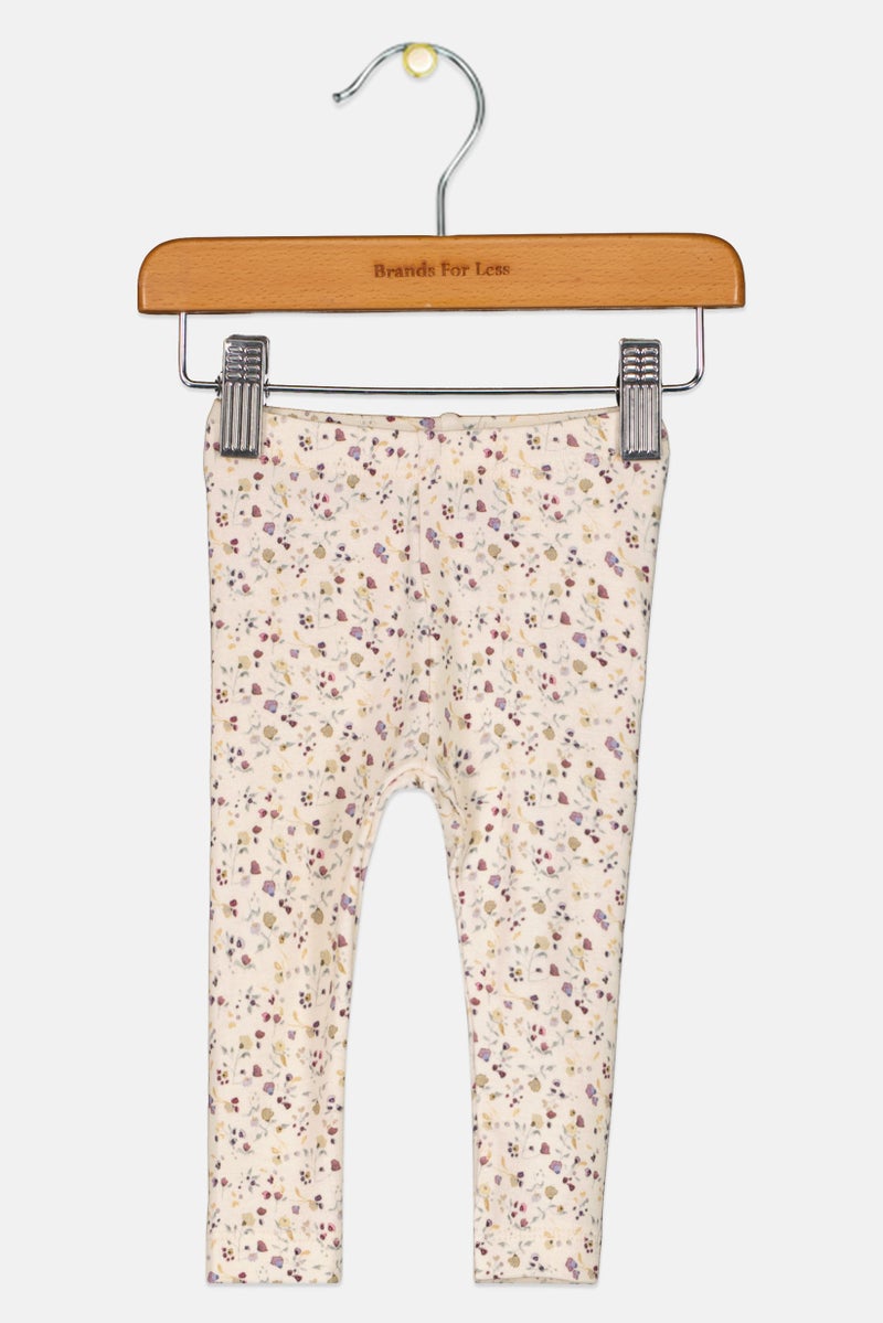 NAME IT Toddlers Girl Floral Print Pull On  Leggings, Multicolor - Image 2