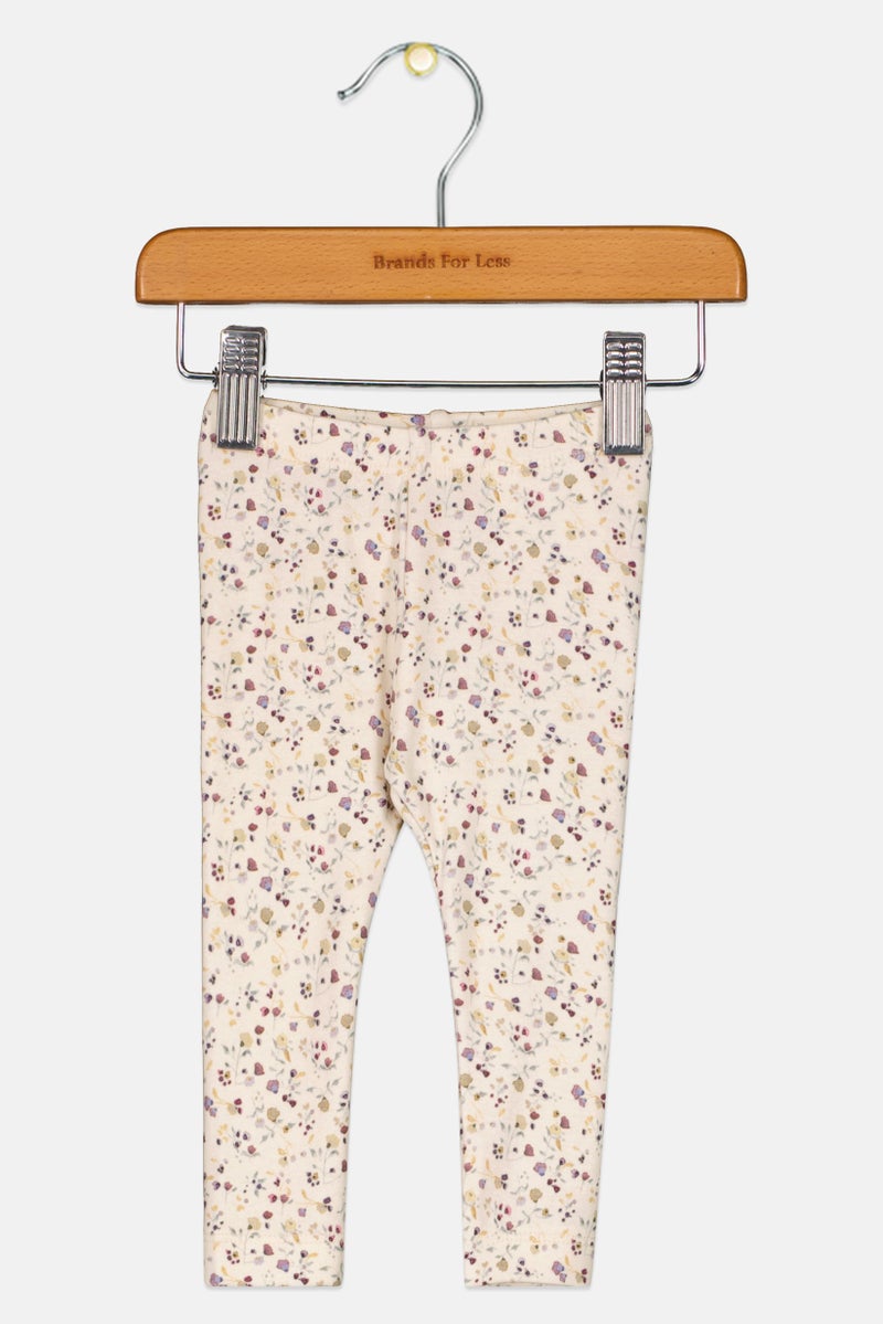 NAME IT Toddlers Girl Floral Print Pull On  Leggings, Multicolor - Image 1