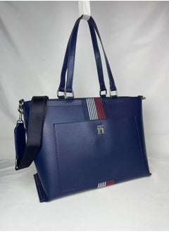 Tommy Hilfiger Plus TH Monogram Jacquard Canvas Tote  - Image 1