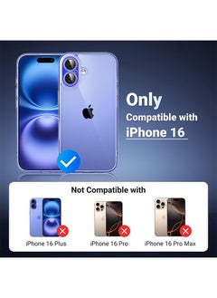 X-level iPhone 16 Clear Case Cover, Ultra Thin Silicone Shockproof Back Cases Transparent Protective Phone Case, Anti-Yellowing&Anti-Scratch,  Waterproof, Dirt & Oil Proof Covers - Crystal Clear  - Image 2