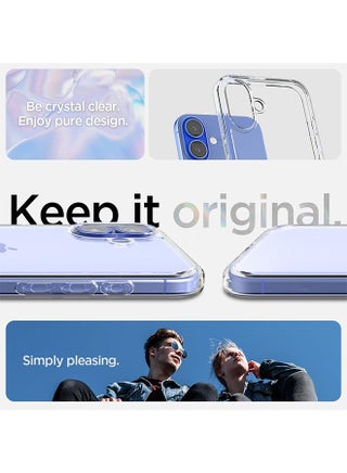 iPhone 16 Clear Case Cover, Ultra Thin Silicone Shockproof Back Cases Transparent Protective Phone Case, Anti-Yellowing&Anti-Scratch,  Waterproof, Dirt & Oil Proof Covers - Crystal Clear - view 4
