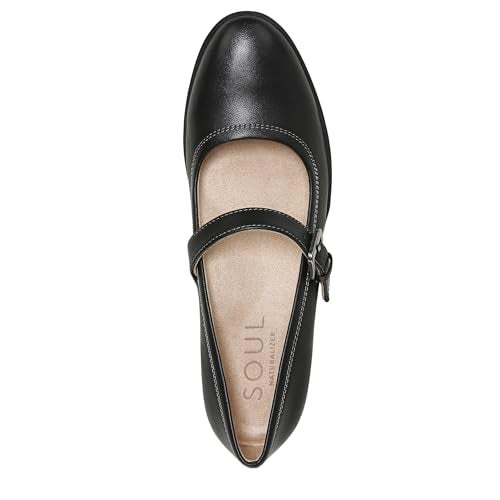 Naturalizer Soul Womens Ramona Mary Jane Casual Shoe Black Smooth 6 W - Image 5