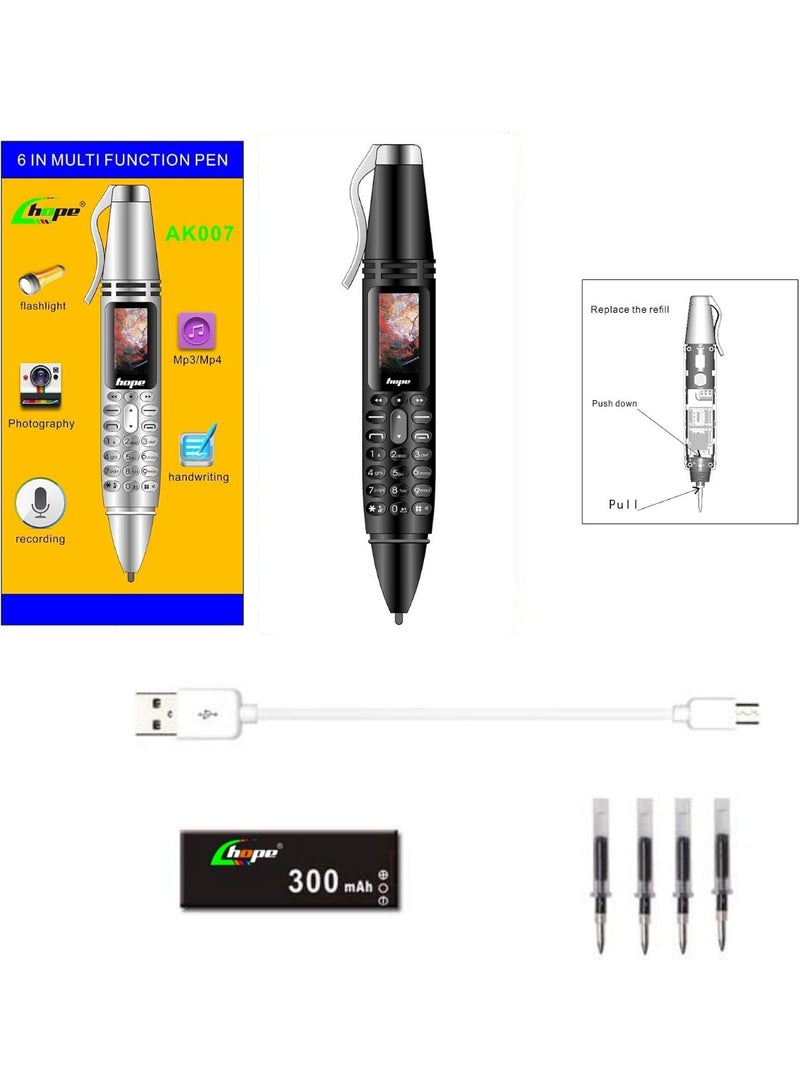 Hope Pen Mini GSM Mobile Phone – Dual SIM, Built-In Camera, Flashlight & Bluetooth - Image 2