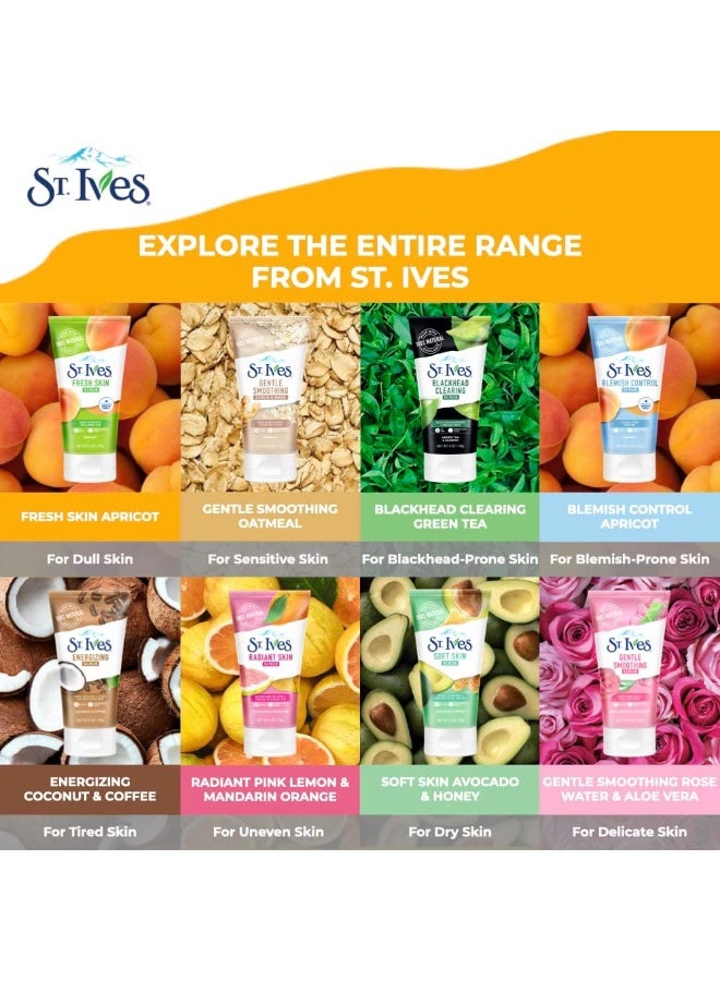 ST. Ives Blemish Control Apricot Face Scrub With Salicylic Acid For Acne & Blackhead Control Deep Cleansing Exfoliator 170g - Image 4